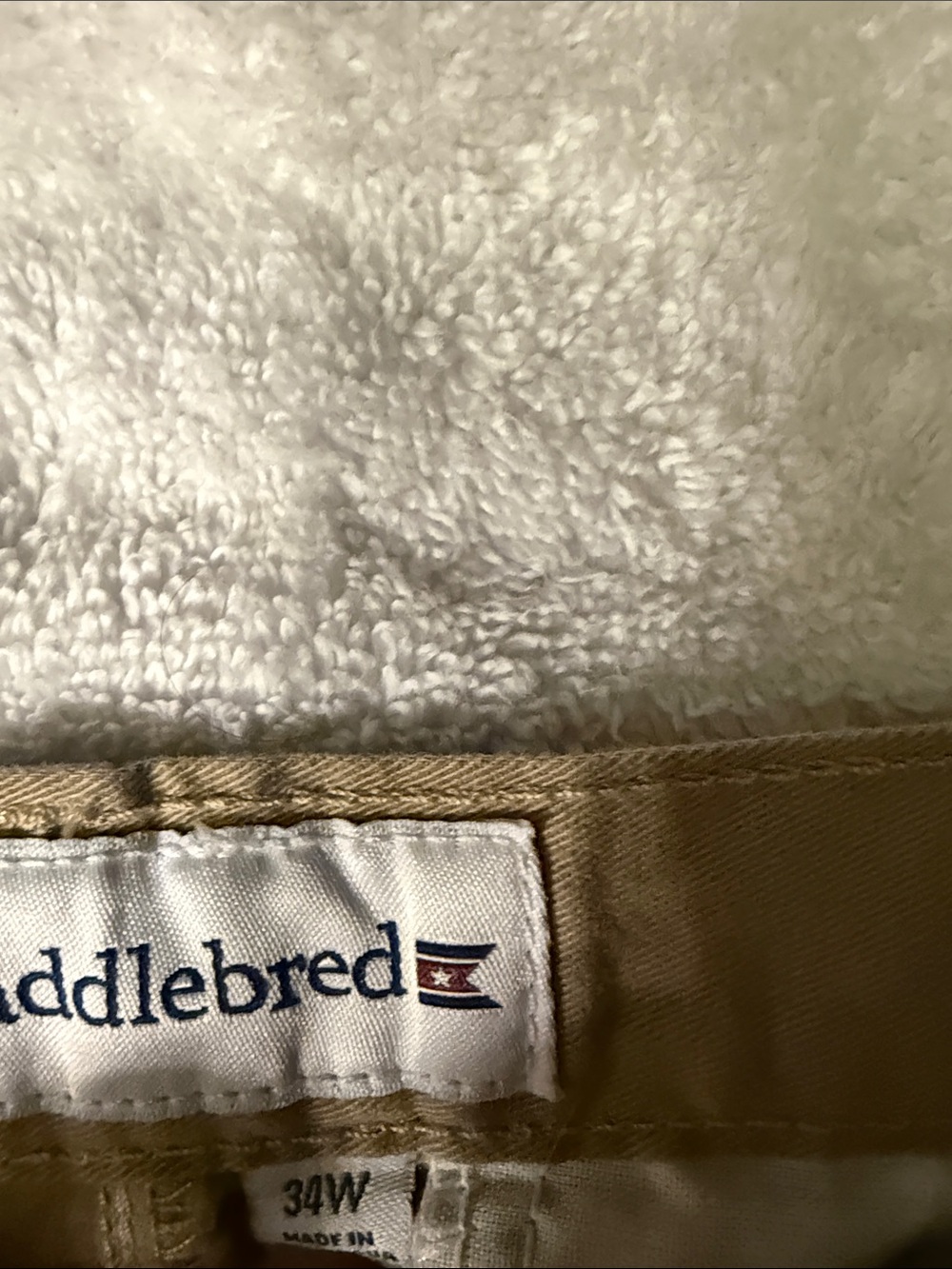 Saddlebred Men's Brown/Tan Flat-Front Shorts - Picture 5 of 8
